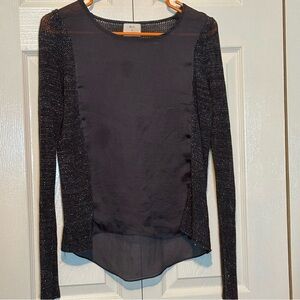 Pins‎ & Needles Elegant Black Long Sleeve Women's Top Size Small